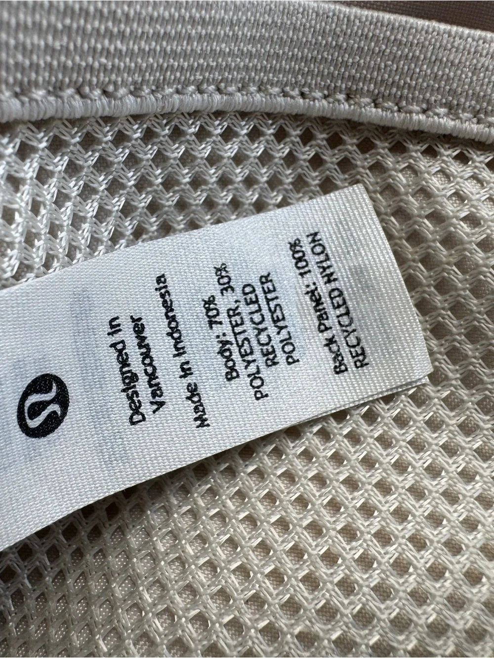 lululemon Everywhere Belt Bag Sherpa Fleece Beige Zip Waist Pack 3 Pockets